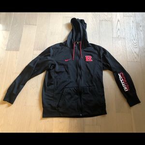 Rutgers Large Full-Zip Nike Hoodie